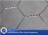 L'alta rete metallica del gabbione del rivestimento dello zinco riveste la forma di pannelli esagonale del foro della costruzione semplice
